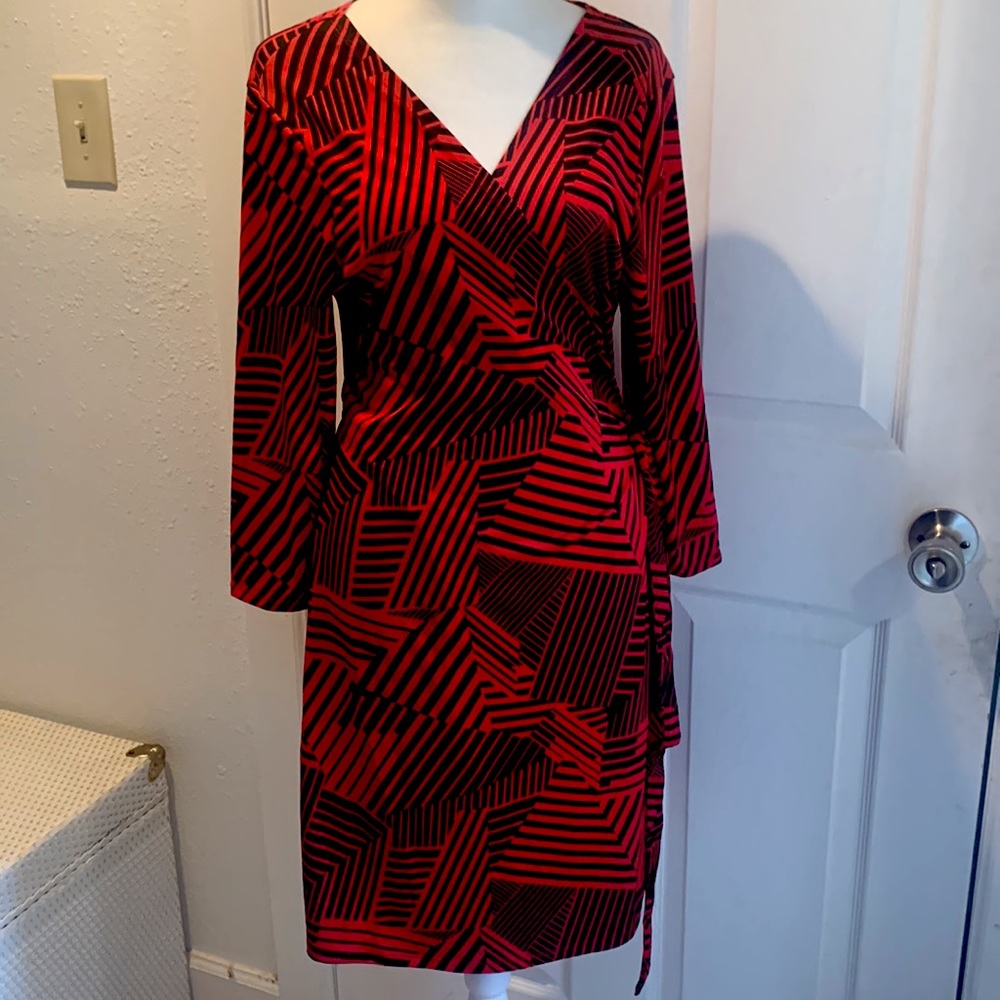Just Fab XL Side Tie Wrap Dress